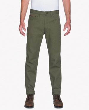 Naked & Famous Easy Guy Army Green Duck Selvedge